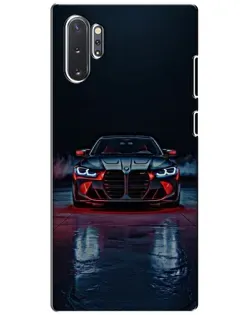 Чехол для Samsung Galaxy Note 10 Plus с картинкой «BMW на мокрой дороге»
