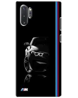Чехол для Samsung Galaxy Note 10 Plus с картинкой «Силуэт BMW в темноте»