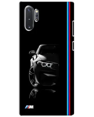 Чехол для Samsung Galaxy Note 10 Plus с картинкой «Силуэт BMW в темноте»