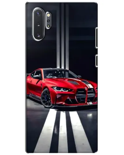 Чехол для Samsung Galaxy Note 10 Plus с картинкой «Красная BMW на дороге»