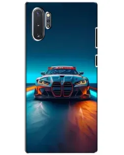 Чохол для Samsung Galaxy Note 10 Plus з картинкою «BMW — вогні неону»