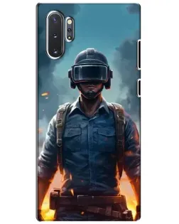 Чехол для Samsung Galaxy Note 10 Plus с картинкой «PUBG — реалистичный герой»