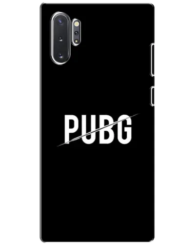Чехол для Samsung Galaxy Note 10 Plus с картинкой «PUBG — белый логотип»
