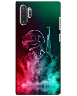 Чехол для Samsung Galaxy Note 10 Plus с картинкой «PUBG — огненный воин»