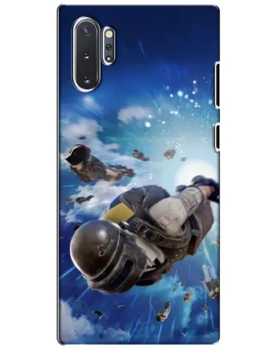 Чехол для Samsung Galaxy Note 10 Plus с картинкой «Десант PUBG — прыжок»