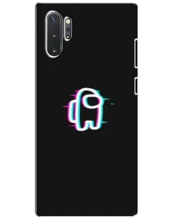 Чехол для Samsung Galaxy Note 10 Plus с картинкой «Among Us неон»