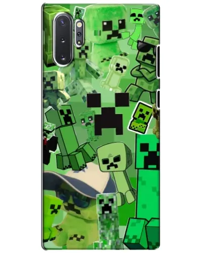Чехол для Samsung Galaxy Note 10 Plus с картинкой «Криперы Minecraft» Чехол для Samsung Galaxy Note 10 Plus с картинкой «Криперы Minecraft»
