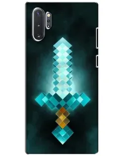Чехол для Samsung Galaxy Note 10 Plus с картинкой «Алмазный меч неон»
