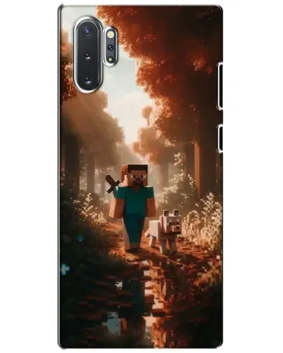 Чехол для Samsung Galaxy Note 10 Plus с картинкой «Стив в лесу» Чехол для Samsung Galaxy Note 10 Plus с картинкой «Стив в лесу»