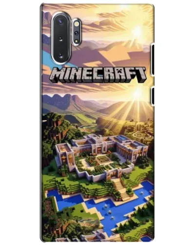 Чехол для Samsung Galaxy Note 10 Plus с картинкой «Minecraft панорама» Чехол для Samsung Galaxy Note 10 Plus с картинкой «Minecraft панорама»