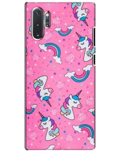 Чехол для Samsung Galaxy Note 10 Plus с картинкой «Unicorn паттерн розовый» Чехол для Samsung Galaxy Note 10 Plus с картинкой «Unicorn паттерн розовый»