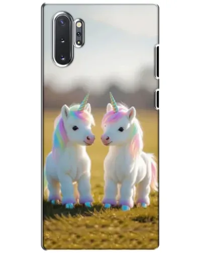 Чехол для Samsung Galaxy Note 10 Plus с картинкой «Пара единорогов» Чехол для Samsung Galaxy Note 10 Plus с картинкой «Пара единорогов»