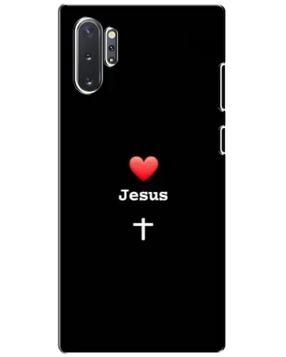 Чехол для Samsung Galaxy Note 10 Plus с картинкой «Сердце - Jesus»