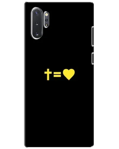 Чехол для Samsung Galaxy Note 10 Plus с картинкой «Сердце и Крест»