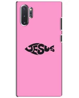 Чехол для Samsung Galaxy Note 10 Plus с картинкой «Розовый символ  Jesus»