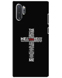 Чехол для Samsung Galaxy Note 10 Plus с картинкой «Текстовый крест» Чехол для Samsung Galaxy Note 10 Plus с картинкой «Текстовый крест»