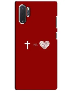 Чехол для Samsung Galaxy Note 10 Plus с картинкой «Уравнение любви» Чехол для Samsung Galaxy Note 10 Plus с картинкой «Уравнение любви»