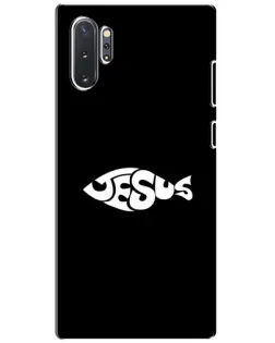 Чехол для Samsung Galaxy Note 10 Plus с картинкой «Рыба Jesus» Чехол для Samsung Galaxy Note 10 Plus с картинкой «Рыба Jesus»