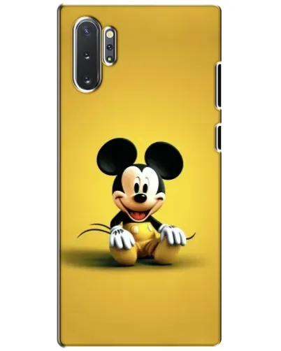 Чехол для Samsung Galaxy Note 10 Plus с картинкой «Микки на желтом»