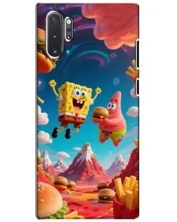 Чехол для Samsung Galaxy Note 10 Plus с картинкой «Космический фастфуд»