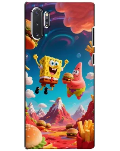Чехол для Samsung Galaxy Note 10 Plus с картинкой «Космический фастфуд»