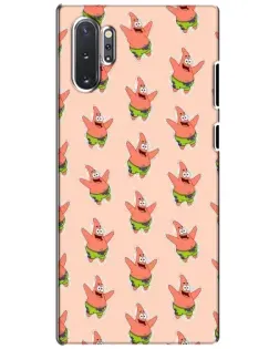Чехол для Samsung Galaxy Note 10 Plus с картинкой «Патрик Стар паттерн»