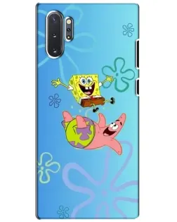 Чехол для Samsung Galaxy Note 10 Plus с картинкой «Спанч Боб и Патрик»
