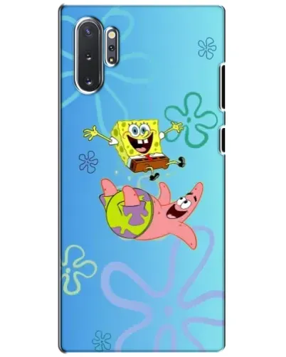 Чехол для Samsung Galaxy Note 10 Plus с картинкой «Спанч Боб и Патрик»