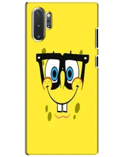 Чохол для Samsung Galaxy Note 10 Plus з картинкою «Мінімалістичний Спанч Боб»