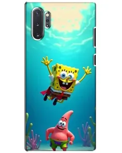 Чохол для Samsung Galaxy Note 10 Plus з картинкою «Спанч Боб під водою»
