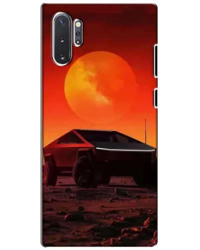 Чехол для Samsung Galaxy Note 10 Plus с картинкой «Cybertruck на Марсе»