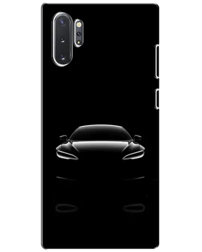 Чехол для Samsung Galaxy Note 10 Plus с картинкой «Силуэт Tesla Night»