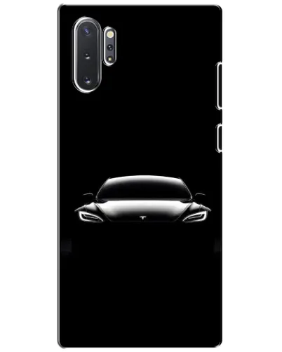 Чехол для Samsung Galaxy Note 10 Plus с картинкой «Фары Tesla Night»