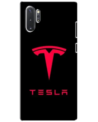Чехол для Samsung Galaxy Note 10 Plus с картинкой «Tesla Red Logo»