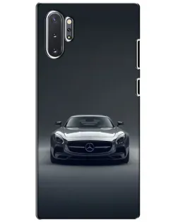Чехол для Samsung Galaxy Note 10 Plus с картинкой «Mercedes на черном»