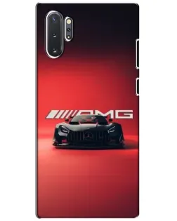 Чехол для Samsung Galaxy Note 10 Plus с картинкой «Mercedes AMG — красная линия»