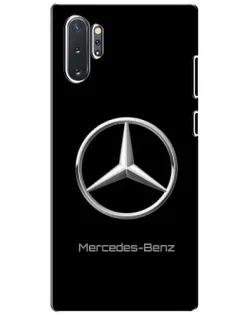 Чехол для Samsung Galaxy Note 10 Plus с картинкой «Mercedes Silver Logo»