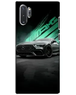 Чехол для Samsung Galaxy Note 10 Plus с картинкой «Темный Mercedes AMG»