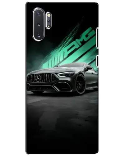 Чехол для Samsung Galaxy Note 10 Plus с картинкой «Темный Mercedes AMG»