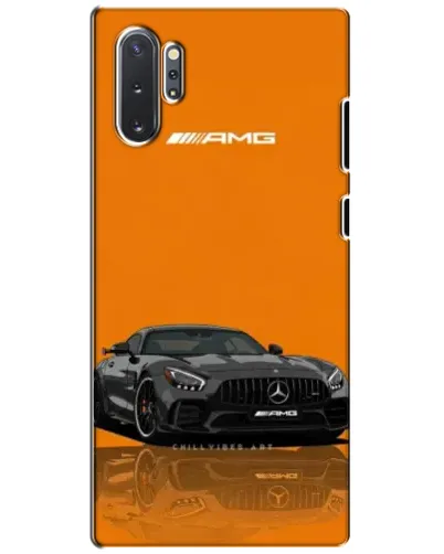 Чехол для Samsung Galaxy Note 10 Plus с картинкой «Оранжевый Mercedes AMG»