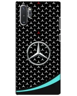 Чехол для Samsung Galaxy Note 10 Plus с картинкой «Mercedes — бирюзовый акцент»