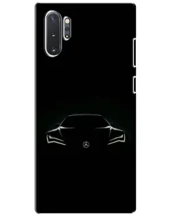 Чохол для Samsung Galaxy Note 10 Plus з картинкою «Mercedes — силует авто»