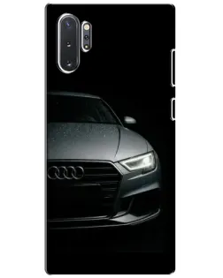 Чехол для Samsung Galaxy Note 10 Plus с картинкой «Audi — детализация кузова» Чехол для Samsung Galaxy Note 10 Plus с картинкой «Audi — детализация кузова»
