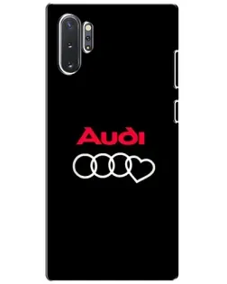 Чехол для Samsung Galaxy Note 10 Plus с картинкой «Логотип Audi Heart» Чехол для Samsung Galaxy Note 10 Plus с картинкой «Логотип Audi Heart»