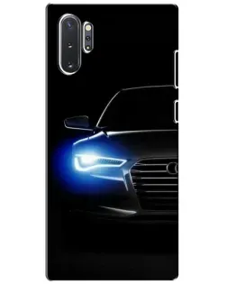 Чехол для Samsung Galaxy Note 10 Plus с картинкой «Неоновый взгляд Audi»
