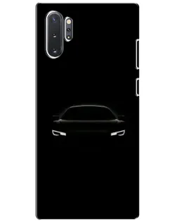 Чехол для Samsung Galaxy Note 10 Plus с картинкой «Взгляд Audi в темноте»