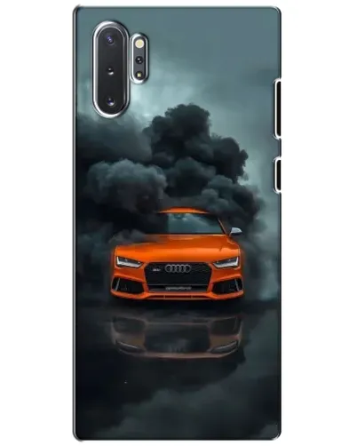 Чехол для Samsung Galaxy Note 10 Plus с картинкой «Audi в облаках дыма»