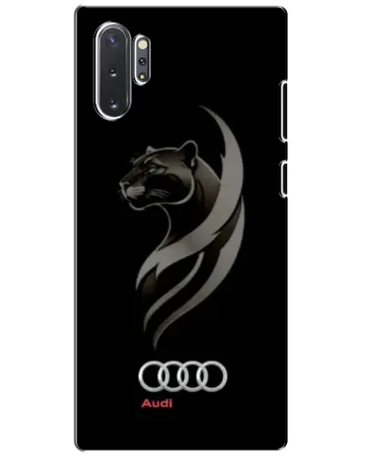 Чехол для Samsung Galaxy Note 10 Plus с картинкой «Графика — пантера и Audi»