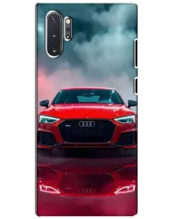 Чехол для Samsung Galaxy Note 10 Plus с картинкой «Audi RS — красный стиль»
