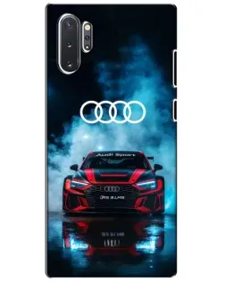 Чехол для Samsung Galaxy Note 10 Plus с картинкой «Audi Sport — неон»